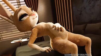 Slutty Redhead Judy Hopps Gets Fucked Hard in the Ass by an Anthropomorphic Rabbit During Snack Time!