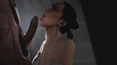 Big Cock Taken Down Rey's Throat in Mind-Blowing Fellatio Session