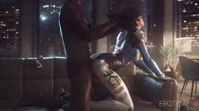 Gamers' dream come true, D.Va's intimate date with her biggest fan! (Blacked)