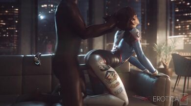 Gamers' dream come true, D.Va's intimate date with her biggest fan! (Blacked)