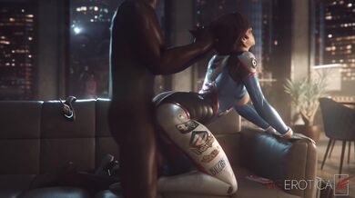 Gamers' dream come true, D.Va's intimate date with her biggest fan! (Blacked)