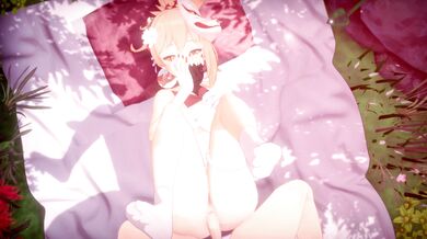 Pussy-Licking Orgy in Yoimiya's Harem - 4K Quality!