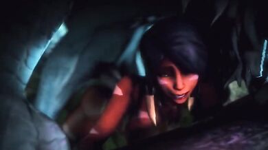 Fucking Nidalee from League of Legends in a Sexy HMV