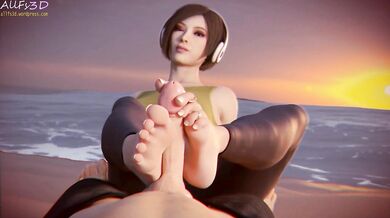 Evening Release: Ada Wong's Foot Fetish Fulfilled