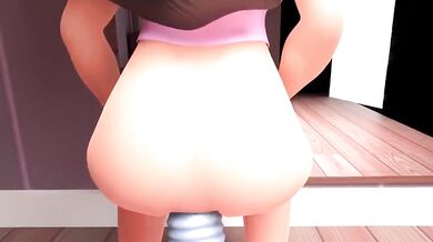 Luscious Lilo's Love-Squishing Sex Romp with Big Blue Stitch