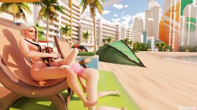 Heroic Overwatch star D.va's unplanned ejaculation - sneak peek!