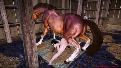 Horny Tifa Gets Bred by Stallion [Shinewind]