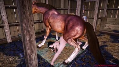 Horny Tifa Gets Bred by Stallion [Shinewind]