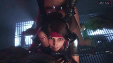 Fucking a Cute Anime Girl with Big Boobs - Jessie from Final Fantasy VII