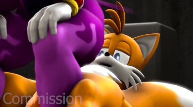 Wave Invades Tails's Seashore Palace and Unleashes Her Juices All Over Him!