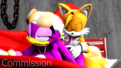 Wave Invades Tails's Seashore Palace and Unleashes Her Juices All Over Him!