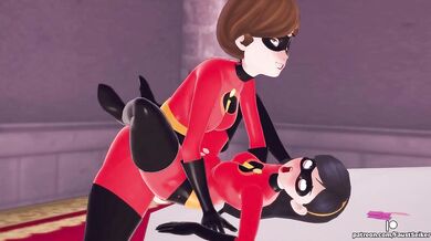 Avenging Helen and Violet's Parr-fying Anal Threesome