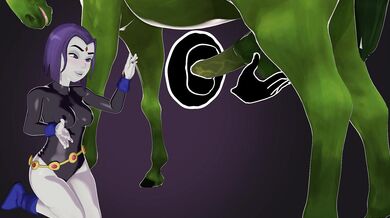Unnatural Desires: Raven and Beast Boy's Bestiality Romp (Horse)