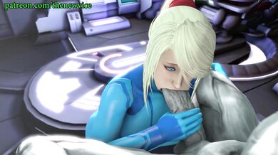 Queen Samus Sucks and Swallows