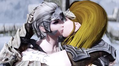 Lesbian Double Dildo Action with Two Powerful Futanari Warriors in 'Two Sexy Curvy and powerful Futanari warriors have fun Part 3'