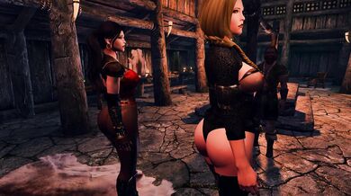 Skyrim's Tavern Sluts Giving Blowjobs and Taking Dicks in Mouth!