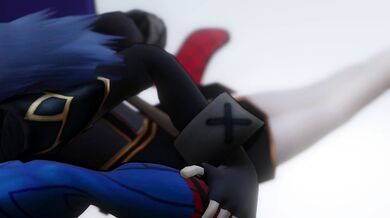- Spidey getting a blowjob from Lucina