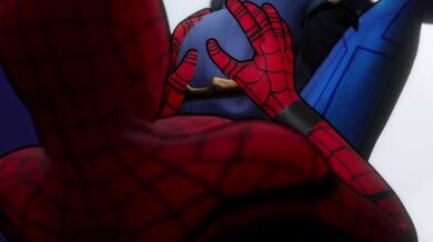 - Spidey getting a blowjob from Lucina