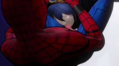 - Spidey getting a blowjob from Lucina