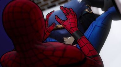 - Spidey getting a blowjob from Lucina