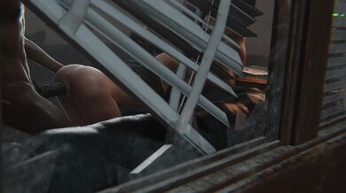 Claire Redfield Sandwiched by Two Black Dudes in 4K Resolution