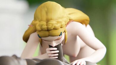 Zelda the Princess Takes on Big Black Cocks