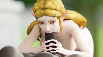 Zelda the Princess Takes on Big Black Cocks