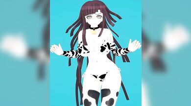Mikan Tsumiki's Horny Ride on a Cow in a Bikini