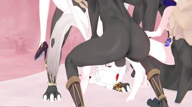 Ningguang's Naughty Encounter with Yelan the Slut