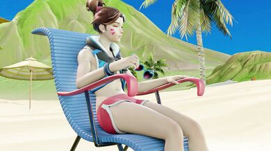 Naughty Beach Day for D.va and Sombra