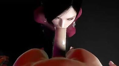 Deep Throating Ada Wong from her Point of View