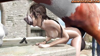 Lara's Total Body Penetration Orgy With a Stallion in 'Animopron'