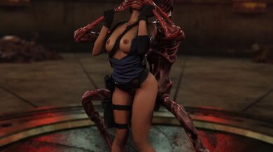 Siren Head Anally Ravages Jill's Tight Asshole