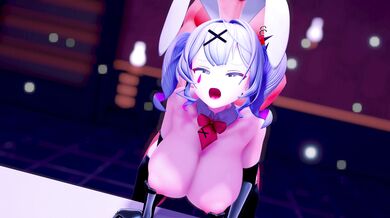 Bouncy Bunny's Reverse Inversion Suit Adventure - 弾き尻のめっちゃ可愛いウサギはお手伝いです！