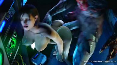 Jill Valentine's Naked Encounter with the Ruthless Tyrant (Mattdarey91SFM)