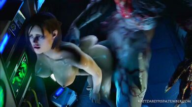Jill Valentine's Naked Encounter with the Ruthless Tyrant (Mattdarey91SFM)
