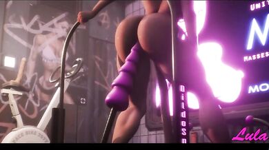 Kinky Priestess Rides the Spring-Loaded Dong Express