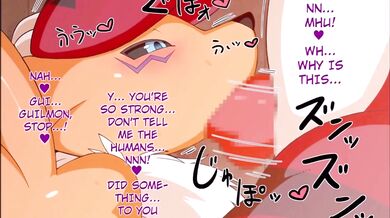 Guilmon's Anal Invasion with Renamon in Digital Sex Sleeve, Chapter 2