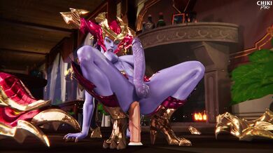 Shyvana's Futanari Adventures with a Giant Dildo