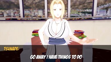 Gushing Tsunade Riding Bakura's Member