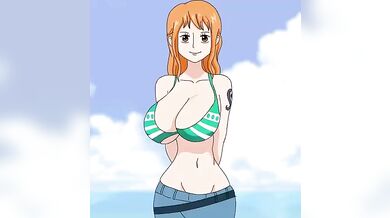 One Piece's Nami Explodes with Jiggly Boobies!
