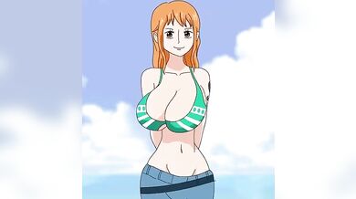 One Piece's Nami Explodes with Jiggly Boobies!