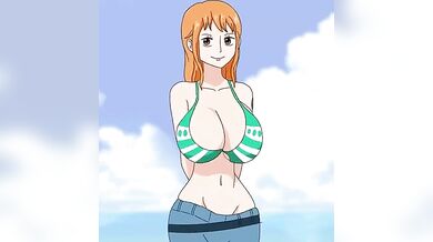 One Piece's Nami Explodes with Jiggly Boobies!