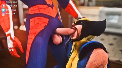 Super-hero Bromance: Spidey vs Wolverine