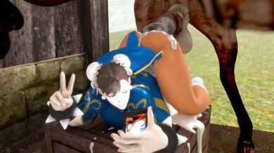 Riding the Horse's Cock in Ultimate Relaxation