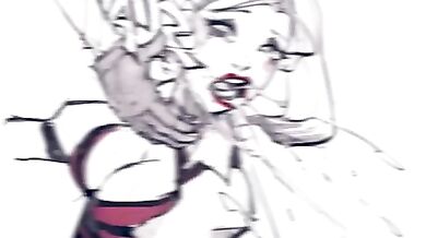 Harley Quinn's Jizz-Swallowing Orgy