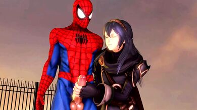 Spider-Man's Intense Threesome with Lucina and the Tentacles