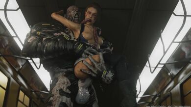 Jill gets brutally pounded by her evil nemesis in her tight little asshole.