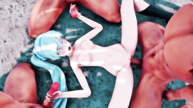 Uninhabited Island Group Sex with Multiple Partners [3D Animated]