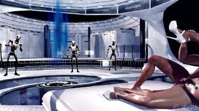A Sneak Peek of the Futanari Cyborg's Passionate Encounters